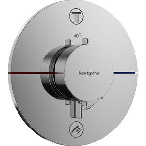 Hansgrohe Showerselect Comfort S inbouw thermostaat 2 uitgangen glanzend chroom