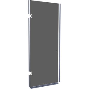 Balmani Modular Glaspaneel en deurdichting voor douchedeur 841mm Rookglas