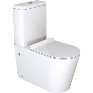 Luca Varess Santino staand toilet glanzend wit randloos