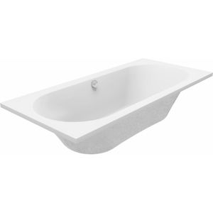 Luca Varess Rosala tweepersoons inbouwbad 180 x 80 cm acryl mat wit