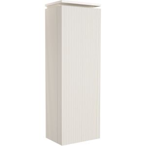 Balmani Ecilps Ribs zwevende badkamerkast links Sandbeige 44 x 32 x 130 cm vert. sym. groef
