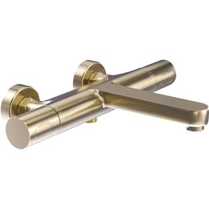 Blaufoss Apollo thermostatische kraan muurmontage opbouw badkraan Brushed Champagne Gold