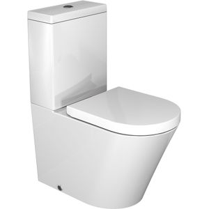Luca Varess Calibro staand toilet glanzend wit randloos