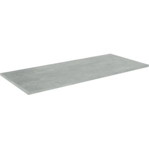 Linie Lado enkel of dubbel tablet beton donkergrijze melamine 120 x 46 cm