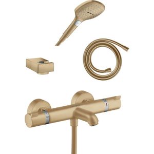 HansGrohe Ecostat Comfort thermostatische kraan muurmontage opbouw badkraan brushed bronze