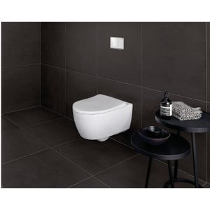 Geberit ICon hangtoilet glanzend wit randloos, inclusief isolatieset