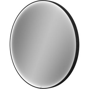 Balmani Secret Black rond badkamerspiegel Ø 90 cm met spiegelverlichting en -verwarming