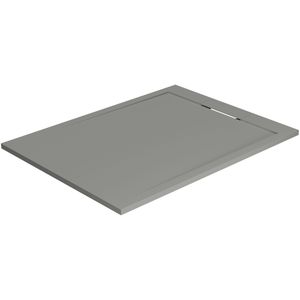 Balmani Andes douchebak 120 x 90 cm solid surface steengrijs mat