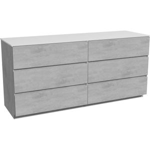 Storke Edge staand badkamermeubel 170 x 52 cm beton donkergrijs met Tavola enkel of dubbel tablet in solid surface