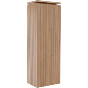 Balmani Eclips Ribs zwevende badkamerkast rechts Teak 44 x 32 x 130 cm vert. sym. groef