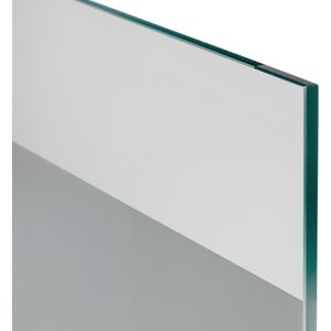 Balmani Modular douchewand helder glas met matte strook 85 x 200 cm