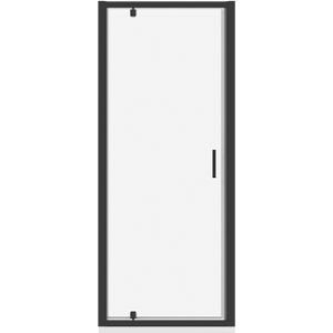 Luca Varess Vidor douche draaideur 80 x 190 cm helder glas mat zwart profiel