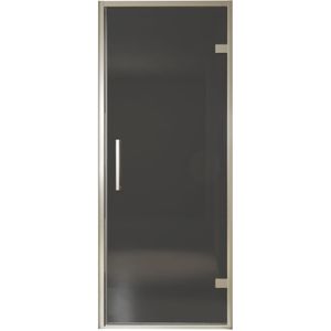 Balmani Senses Design douche draaideur rechts 90 cm x 210 cm Rookglas, Brushed CoolMetal profielen, met coating