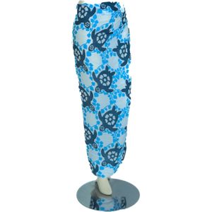 Sarong - 617 - schildpadden - blauw van Om Namaste - Pareo Saunadoek Wikkeljurk