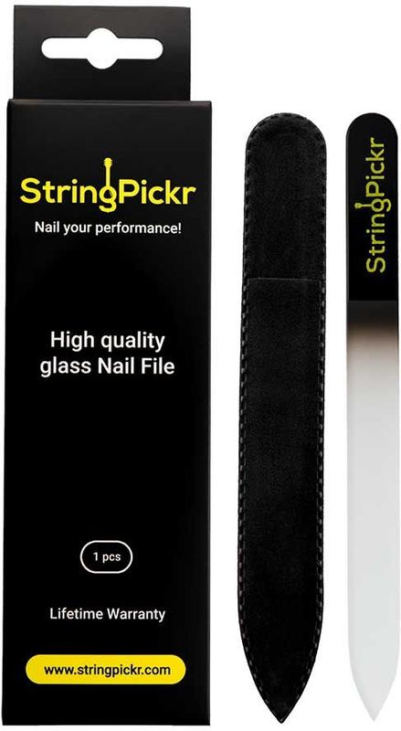 Stringpickr Shape & Protect Nagelvijl - Gitaar Glazen Nagelvijl - Nagelvijl voor gitaristen - Nagelverzorging - Unisex