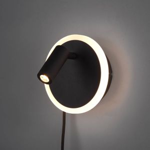 Trio Lighting LED wandlamp Jordan, 2-lamps, zwart