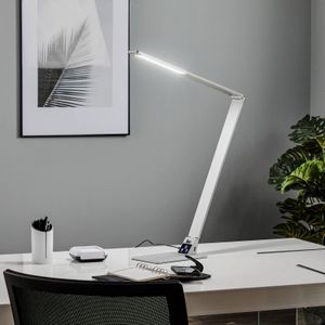 Fabas Luce Platte LED bureaulamp Wasp uit aluminium