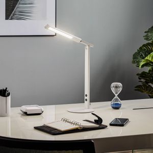 Fabas Luce LED bureaulamp Ideal met dimmer, wit