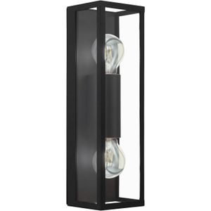 EGLO Badkamer wandlamp Amezola, 2-lamps, zwart