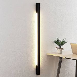 Arcchio - LED Wandlamp - 2 Lichts - Aluminium - H: 130 cm - Zwart - Inclusief Lichtbronnen