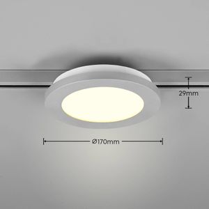 Trio Lighting LED plafondlamp DUOline, Ø 17 cm, titanium