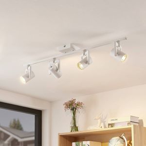 Lindby Noesha plafondspot, wit, 4-lamps