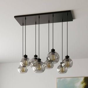 TK Lighting Cubus hanglamp, 8-lamps, grafiet