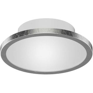 LightMe LED plafondlamp Aqua Ø14,7cm bladzilver
