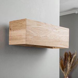 Envostar Kubiko wandlamp, eiken geolied