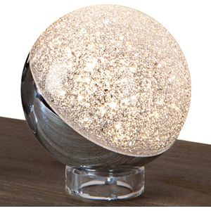 Schuller Valencia LED tafellamp Sphere, chroom, Ø 12 cm