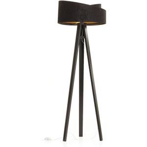 Maco Design Vloerlamp Emi met driepoot en 2-kleurige lampenkap