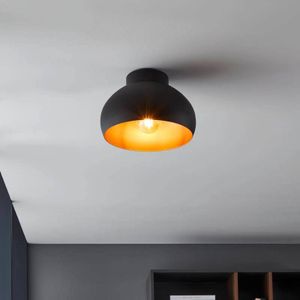 EGLO Mogano 2 plafondlamp, Ø28cm, zwart/koper