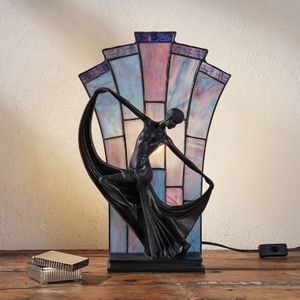 Artistar Sierlijke tafellamp Flamina in Tiffany-stijl