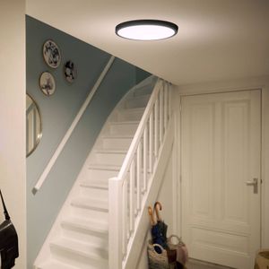 Philips Magneos plafondlamp - zwart - rond - groot