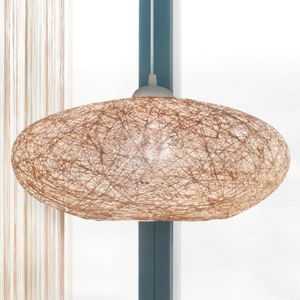 EGLO Textiele beige hanglamp Campilo