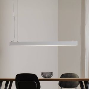 TK Lighting Luxe hanglamp, wit, lengte 112,5 cm, metaal, 4.000 K