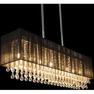 Globo LED hanglamp Bagana van metaal, glas en zijde
