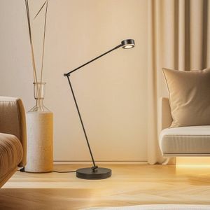 Vloerlamp Lindby Jyla, zwart, 4000K, GX53, ijzer