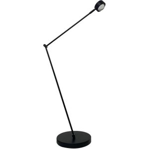 Lindby vloerlamp Jyla, zwart, lens, 4200K, GX53, ijzer