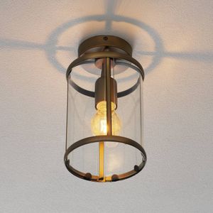 Steinhauer Pimpernel plafondlamp, brons, metaal, glas