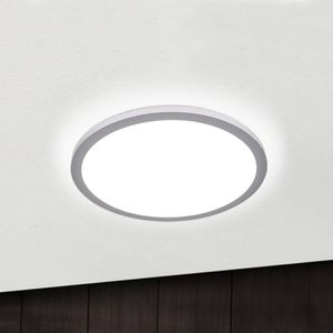 ORION Titanium kleurige LED plafondlamp Aria, dimbaar