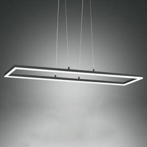Fabas Luce LED hanglamp Bard, 92x32 cm, antraciet
