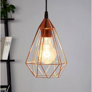 EGLO Hanglamp Tarbes, 1-lamp, 17,5 cm, koper