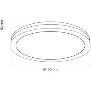 Plafondlamp Marlon Milagro Lighting, zwart, Badkamer, Kunststof, Modern, Plafondlamp badkamer