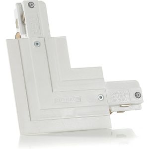 Eutrac L-connector aardedraad extern, wit