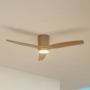Lucande - Buitenplafondventilator - Beige - Metaal en Kunststof