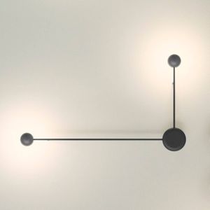 Vibia Pin - 2-lamps LED wandlamp zwart