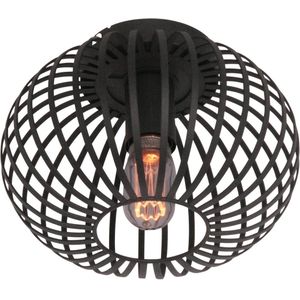 Freelight Aglio plafondlamp, Ø 25 cm, zwart, metaal