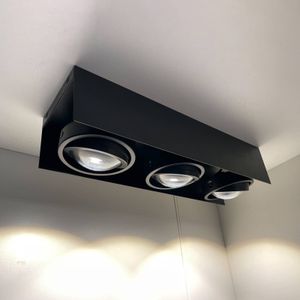 MEGATRON Cardano LED plafondspot 3-lamps zwart