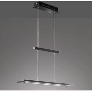 FISCHER & HONSEL LED hanglamp Tenso TW met dimmer, zwart 88cm